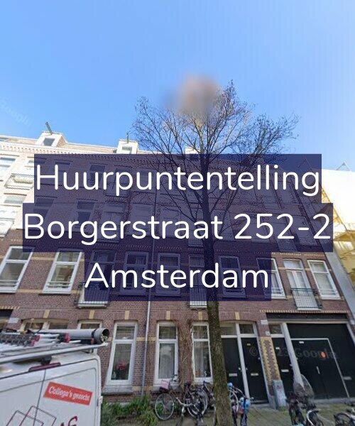Foto gevel Huurpuntentelling voor Borgerstraat 252-2, Amsterdam