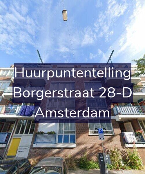 Foto gevel Huurpuntentelling voor Borgerstraat 28-D, Amsterdam