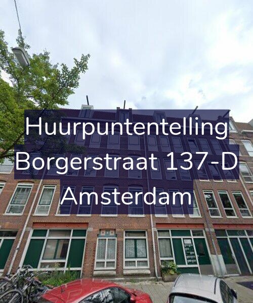 Foto gevel Huurpuntentelling voor Borgerstraat 137-D, Amsterdam