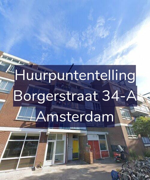 Foto gevel Huurpuntentelling voor Borgerstraat 34-A, Amsterdam