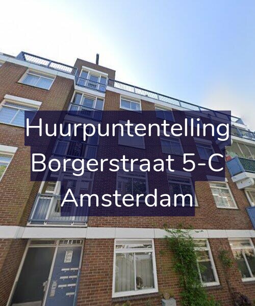 Foto gevel Huurpuntentelling voor Borgerstraat 5-C, Amsterdam