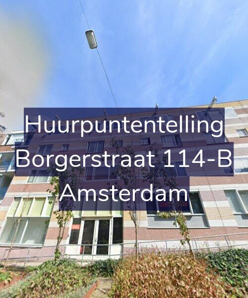 Foto gevel Huurpuntentelling voor Borgerstraat 114-B, Amsterdam