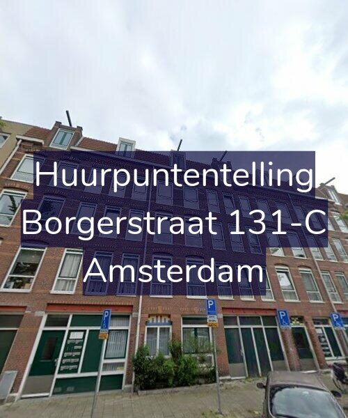 Foto gevel Huurpuntentelling voor Borgerstraat 131-C, Amsterdam