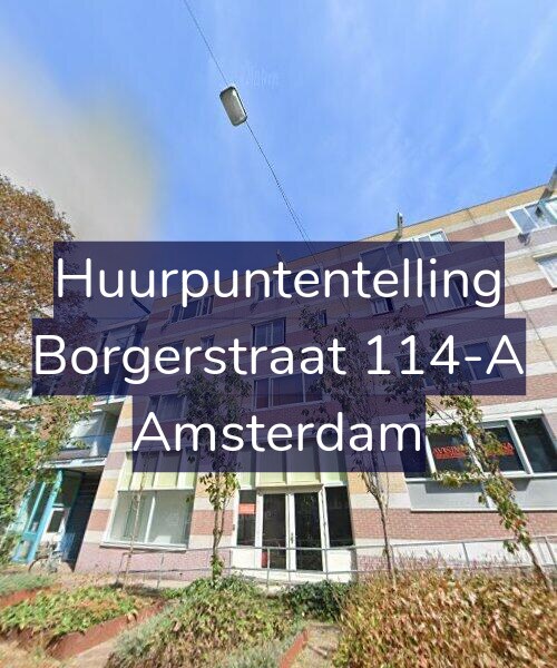 Foto gevel Huurpuntentelling voor Borgerstraat 114-A, Amsterdam