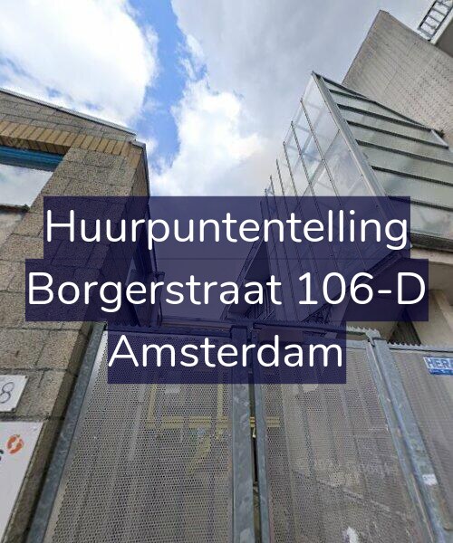 Foto gevel Huurpuntentelling voor Borgerstraat 106-D, Amsterdam