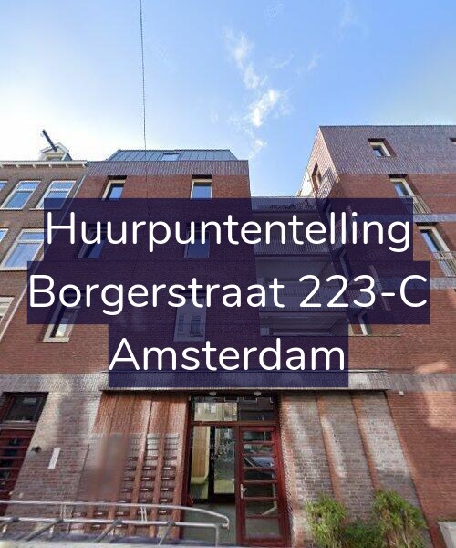 Foto gevel Huurpuntentelling voor Borgerstraat 223-C, Amsterdam