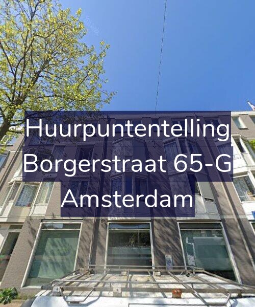 Foto gevel Huurpuntentelling voor Borgerstraat 65-G, Amsterdam