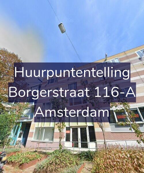 Foto gevel Huurpuntentelling voor Borgerstraat 116-A, Amsterdam
