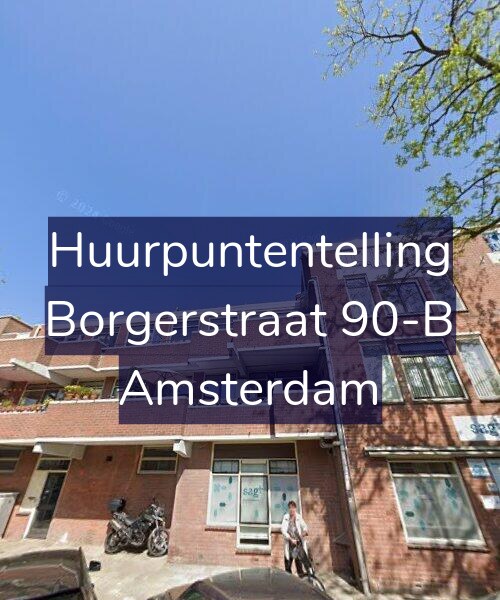 Foto gevel Huurpuntentelling voor Borgerstraat 90-B, Amsterdam