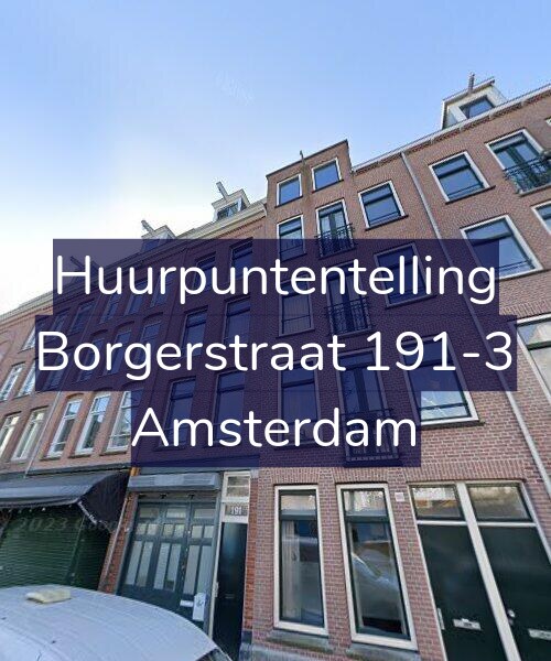 Foto gevel Huurpuntentelling voor Borgerstraat 191-3, Amsterdam