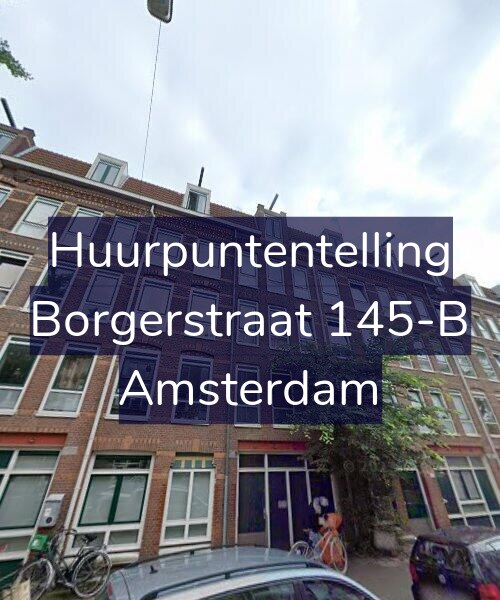 Foto gevel Huurpuntentelling voor Borgerstraat 145-B, Amsterdam