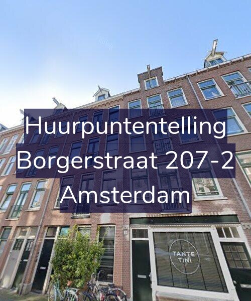 Foto gevel Huurpuntentelling voor Borgerstraat 207-2, Amsterdam