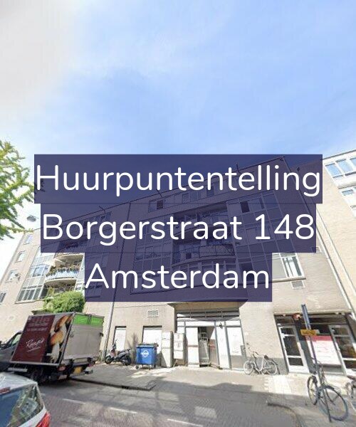Foto gevel Huurpuntentelling voor Borgerstraat 148, Amsterdam