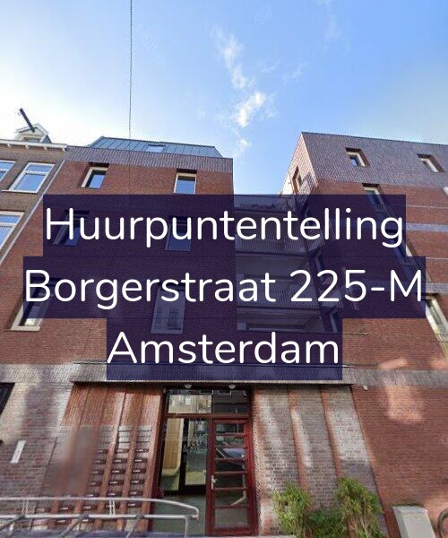 Foto gevel Huurpuntentelling voor Borgerstraat 225-M, Amsterdam