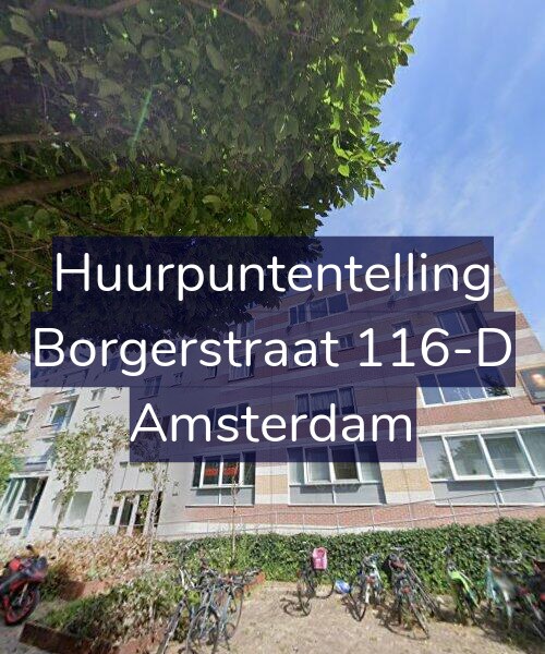 Foto gevel Huurpuntentelling voor Borgerstraat 116-D, Amsterdam