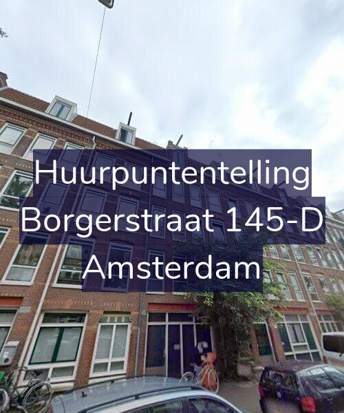 Foto gevel Huurpuntentelling voor Borgerstraat 145-D, Amsterdam