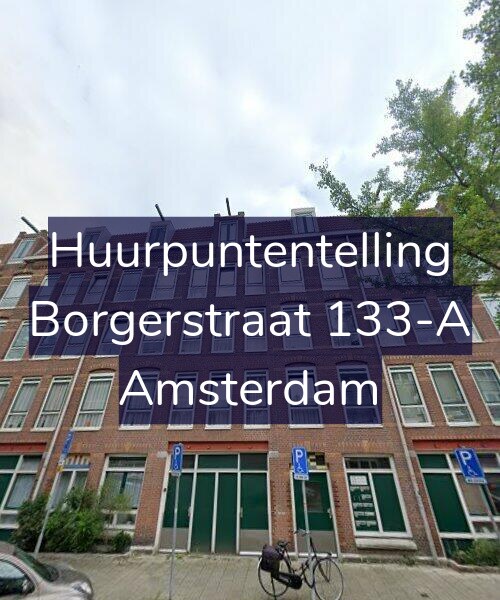 Foto gevel Huurpuntentelling voor Borgerstraat 133-A, Amsterdam