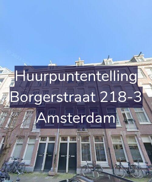 Foto gevel Huurpuntentelling voor Borgerstraat 218-3, Amsterdam
