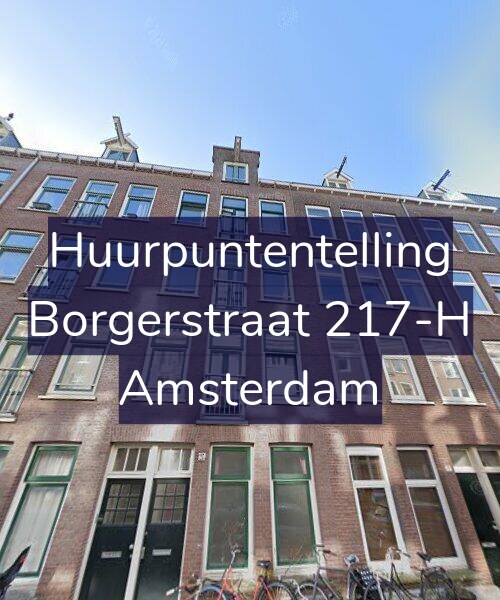 Foto gevel Huurpuntentelling voor Borgerstraat 217-H, Amsterdam