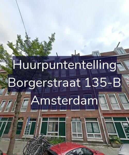 Foto gevel Huurpuntentelling voor Borgerstraat 135-B, Amsterdam