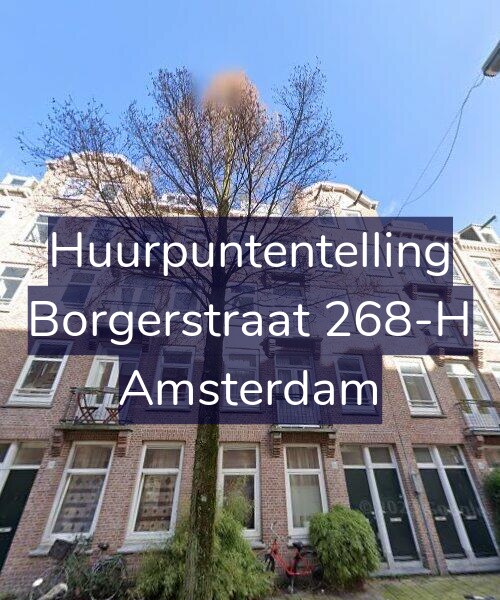Foto gevel Huurpuntentelling voor Borgerstraat 268-H, Amsterdam
