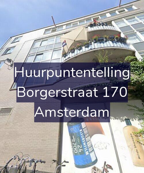 Foto gevel Huurpuntentelling voor Borgerstraat 170, Amsterdam