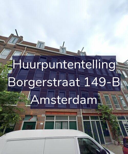Foto gevel Huurpuntentelling voor Borgerstraat 149-B, Amsterdam