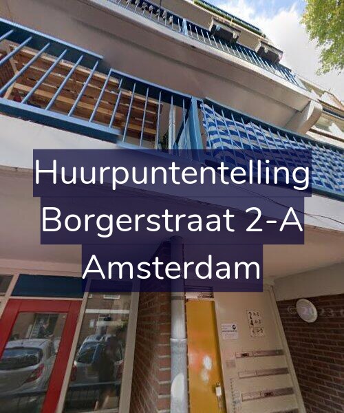 Foto gevel Huurpuntentelling voor Borgerstraat 2-A, Amsterdam