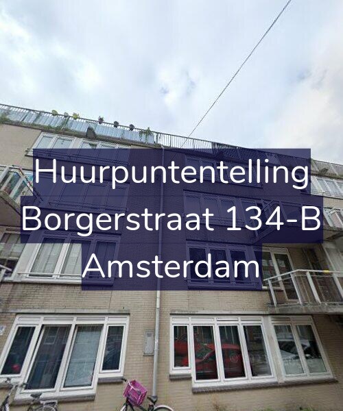 Foto gevel Huurpuntentelling voor Borgerstraat 134-B, Amsterdam