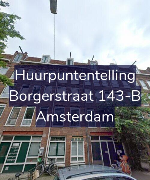 Foto gevel Huurpuntentelling voor Borgerstraat 143-B, Amsterdam
