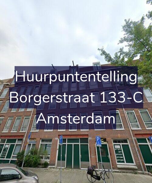 Foto gevel Huurpuntentelling voor Borgerstraat 133-C, Amsterdam