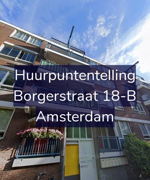 Foto gevel Huurpuntentelling voor Borgerstraat 18-B, Amsterdam