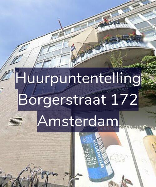Foto gevel Huurpuntentelling voor Borgerstraat 172, Amsterdam