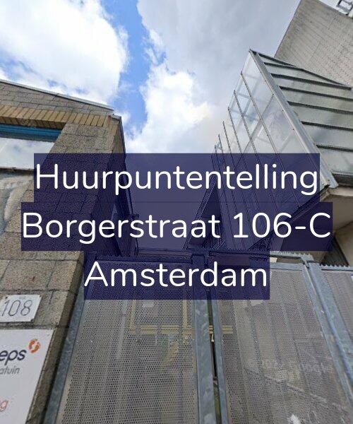 Foto gevel Huurpuntentelling voor Borgerstraat 106-C, Amsterdam