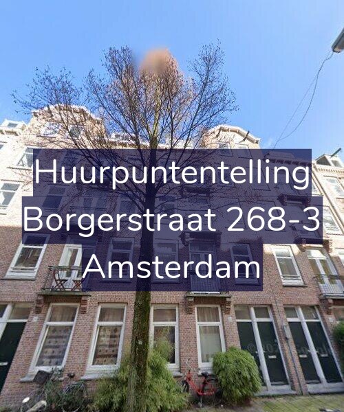 Foto gevel Huurpuntentelling voor Borgerstraat 268-3, Amsterdam