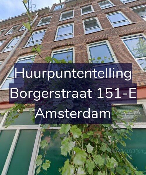 Foto gevel Huurpuntentelling voor Borgerstraat 151-E, Amsterdam