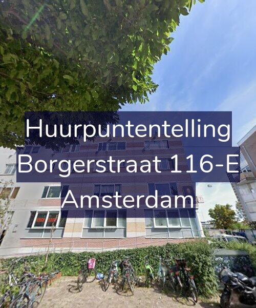 Foto gevel Huurpuntentelling voor Borgerstraat 116-E, Amsterdam