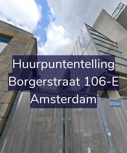 Foto gevel Huurpuntentelling voor Borgerstraat 106-E, Amsterdam