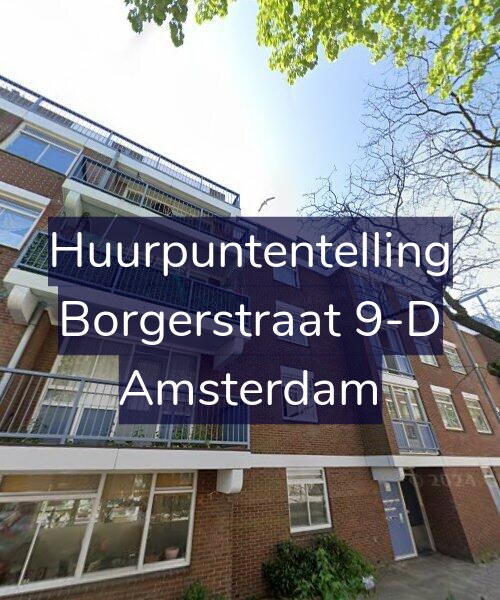 Foto gevel Huurpuntentelling voor Borgerstraat 9-D, Amsterdam