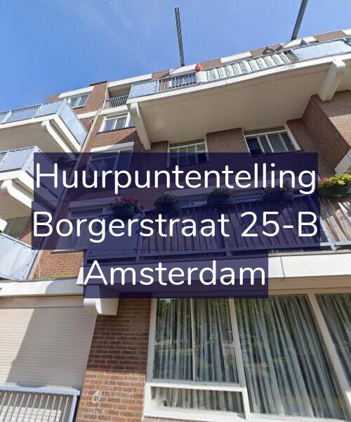 Foto gevel Huurpuntentelling voor Borgerstraat 25-B, Amsterdam