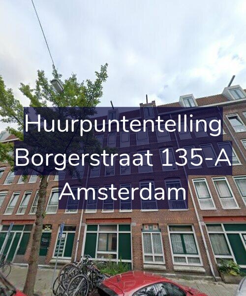 Foto gevel Huurpuntentelling voor Borgerstraat 135-A, Amsterdam
