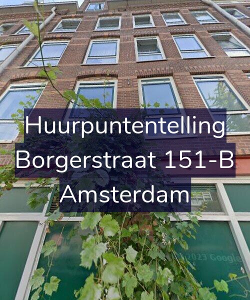 Foto gevel Huurpuntentelling voor Borgerstraat 151-B, Amsterdam