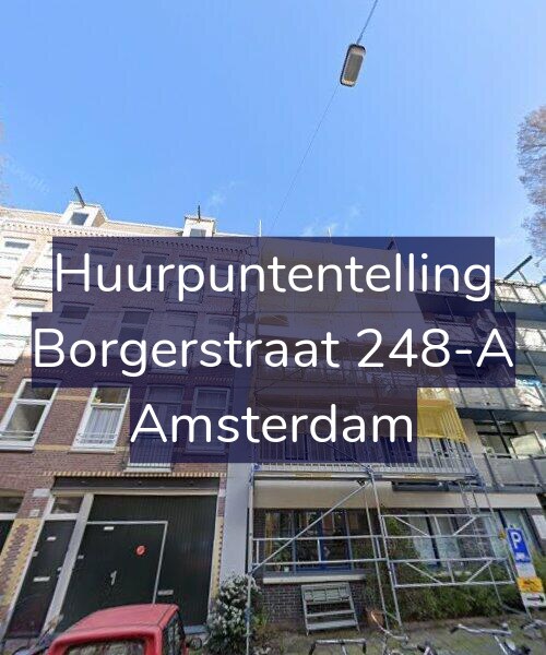 Foto gevel Huurpuntentelling voor Borgerstraat 248-A, Amsterdam