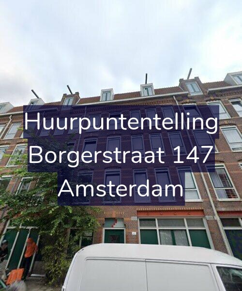 Foto gevel Huurpuntentelling voor Borgerstraat 147, Amsterdam