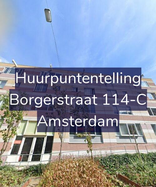 Foto gevel Huurpuntentelling voor Borgerstraat 114-C, Amsterdam