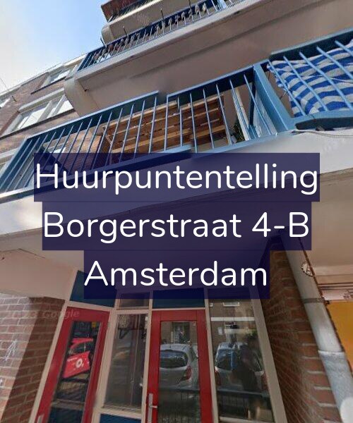 Foto gevel Huurpuntentelling voor Borgerstraat 4-B, Amsterdam