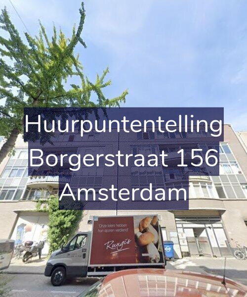 Foto gevel Huurpuntentelling voor Borgerstraat 156, Amsterdam
