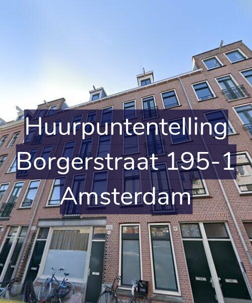 Foto gevel Huurpuntentelling voor Borgerstraat 195-1, Amsterdam