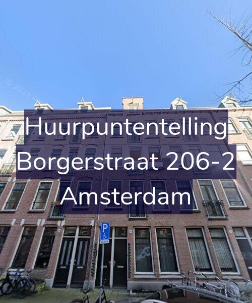 Foto gevel Huurpuntentelling voor Borgerstraat 206-2, Amsterdam