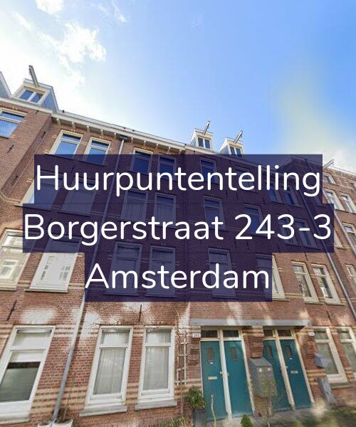 Foto gevel Huurpuntentelling voor Borgerstraat 243-3, Amsterdam